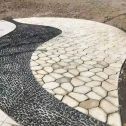 十堰 黄金麻冰裂纹地铺石工地铺装案例