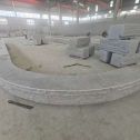 十堰 芝麻白异形坐凳，自然面光面弧形加工