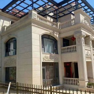 十堰 黄金麻花岗岩荔枝面别墅外墙干挂