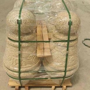 十堰 黄金麻异形定制雕花——棒棒糖挡车柱