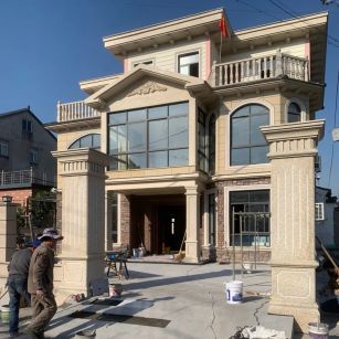 十堰 黄金麻花岗岩荔枝面别墅外墙干挂私家专属