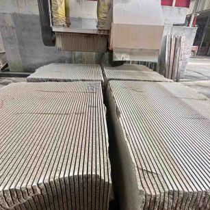 十堰 车间生产日常，黄金麻白麻花岗岩