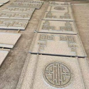 十堰 白麻花岗岩外墙立面雕刻板