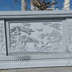 十堰 芝麻白大型照壁，屏风，影壁