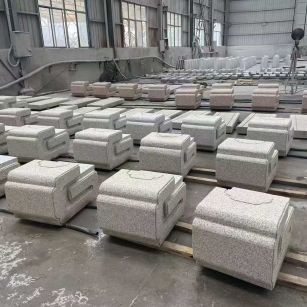 十堰 白麻花岗岩异形加工-石凳，坐凳