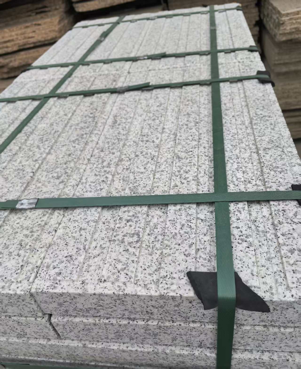 十堰 白麻花岗岩直行盲道石，盲条，地铺石