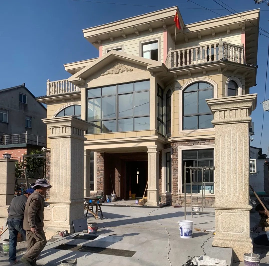 十堰 黄金麻花岗岩荔枝面别墅外墙干挂私家专属