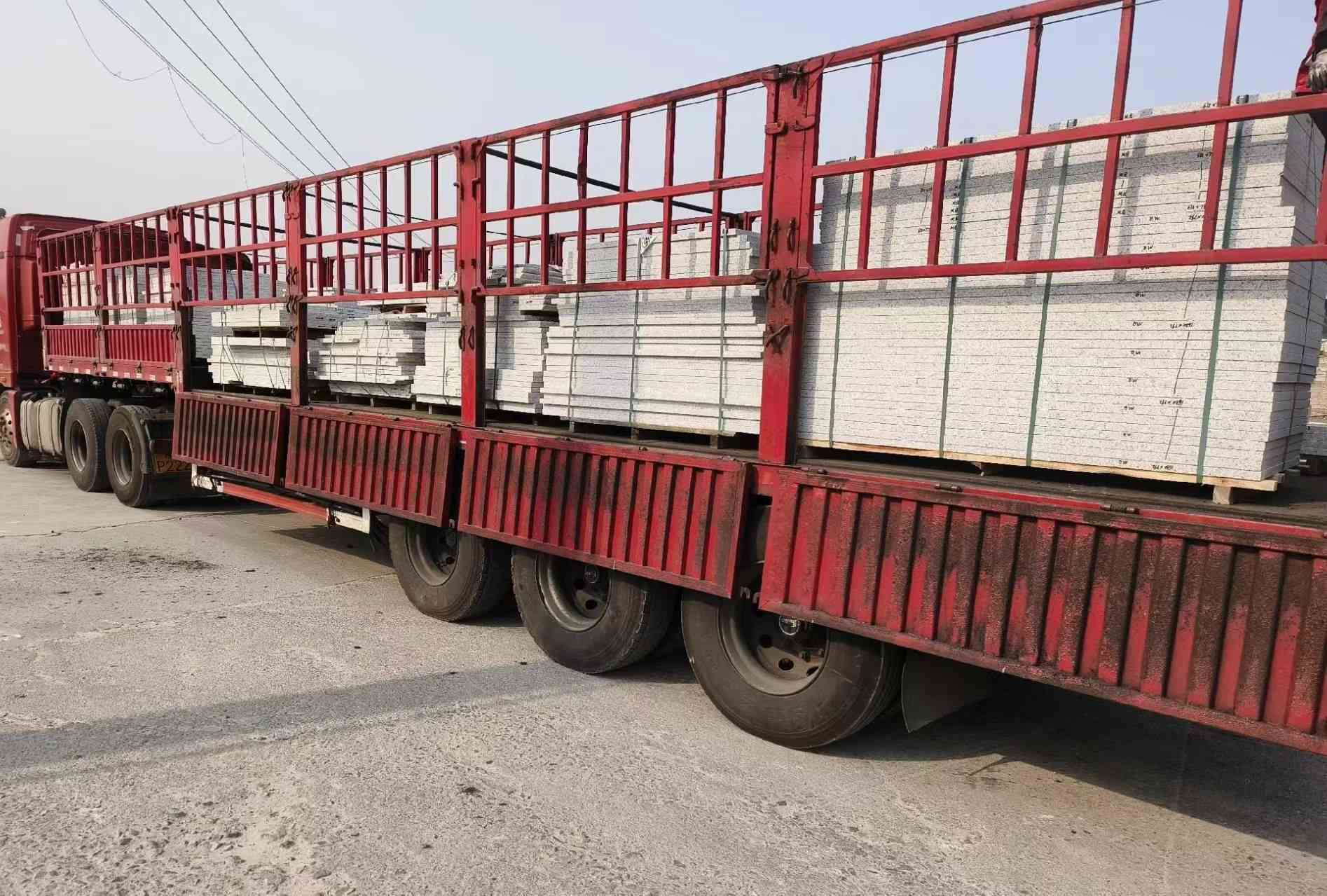 十堰 白麻荔枝面外墙干挂，工厂装车日常