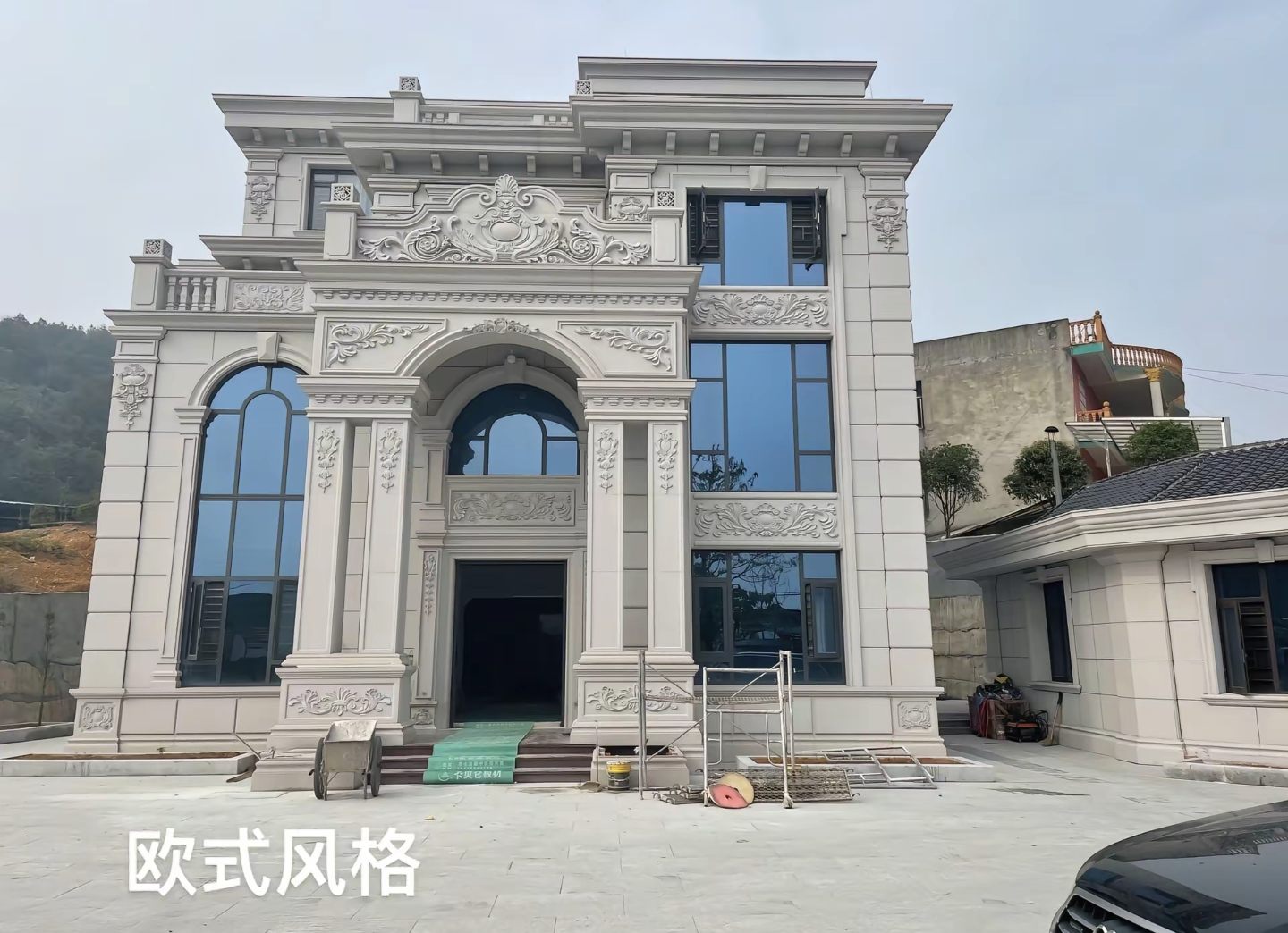 十堰 白麻花岗岩别墅外墙干挂