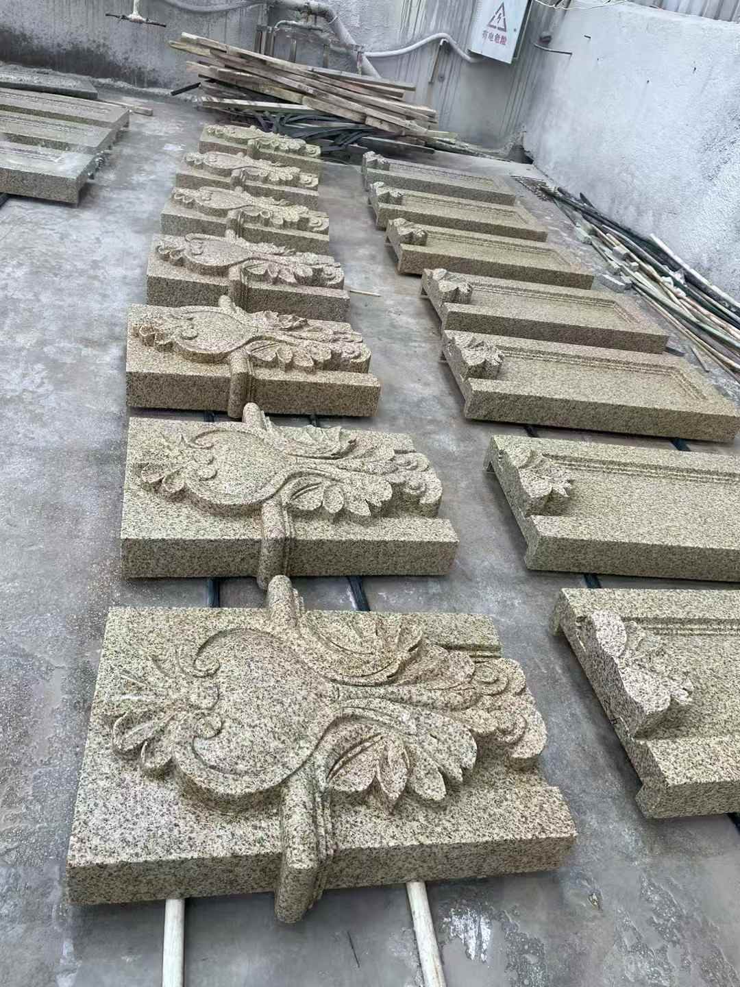 十堰 黄金麻花岗岩别墅外墙雕刻板